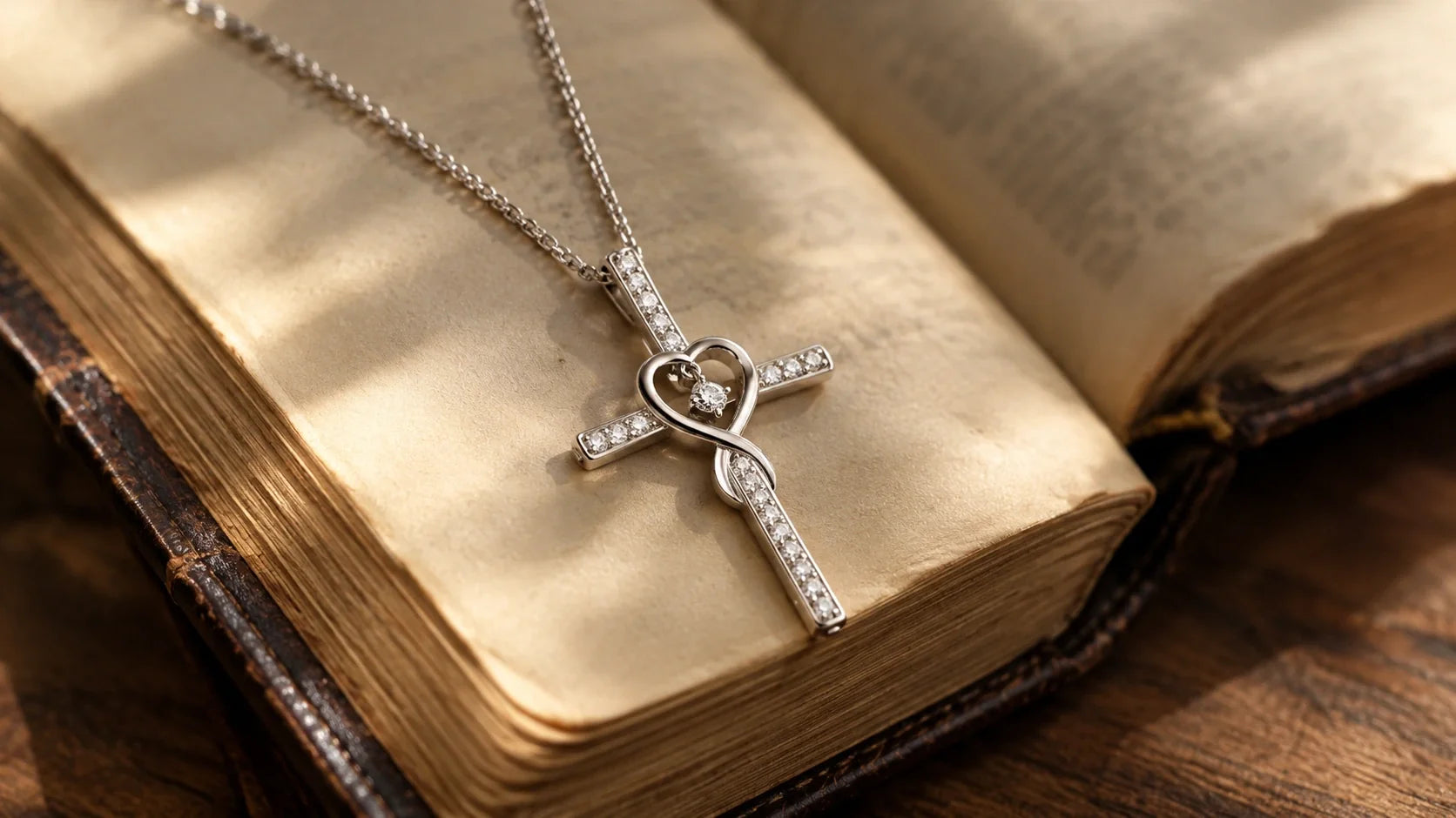 Heart Cross Necklace: Where Faith and Love Meet