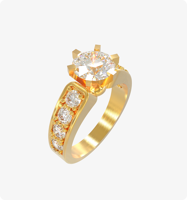 Color Crown Halo Ring